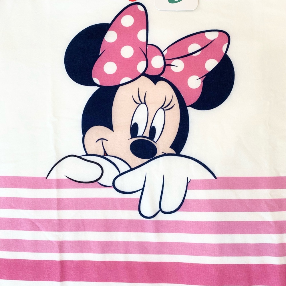 Women Disney T-Shirts Minnie Mouse Shirts with Pink Striped Print ( Naia™) - Picture 4 of 8